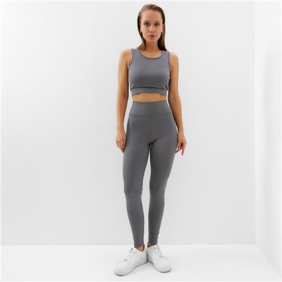 Топ спортивный женский MINAKU, графит, размер 48