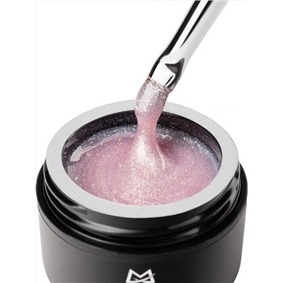 MANITA Гель моделирующий для ногтей с хлопьями юки / Builder Gel Moonlight №05, 15 мл 28228
