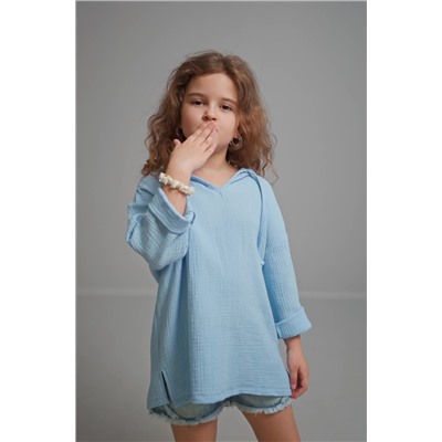 Детская хлопковая пляжная туника из муслина Happyfox