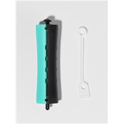 Бигуди «Коклюшки», d=2 см, 9 см, 6 шт., цвет чёрный/зелёный