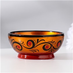 Розетка дерево хохлома, 10×4 см