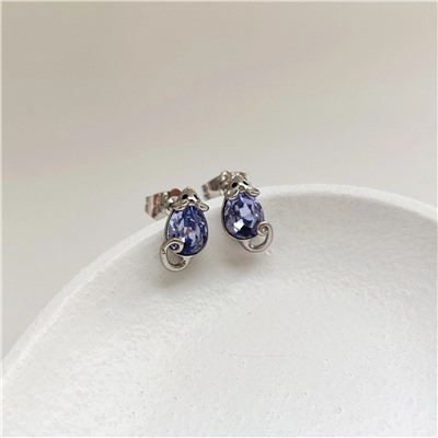 Серьги с кристаллами Swarovski