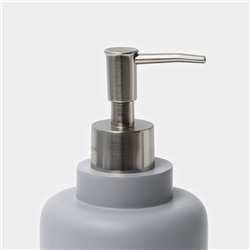 Аксессуары для ванной SAVANNA, 3 предмета, дозатор для мыла 390 мл, стакан 300 мл, мыльница, серые