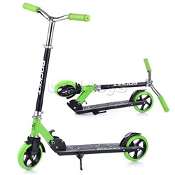 Самокат 2-х колесный ROCKET,колеса PU/ 145 мм,ABEC 7, зеленый в пакете