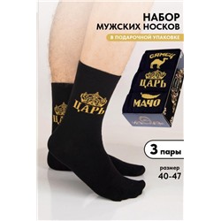Носки мужские Мачо (набор 3 пары) (Черный)