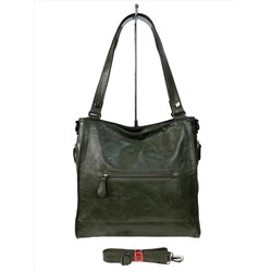 Женская сумка  из искусственной кожи цвет темно оливковый