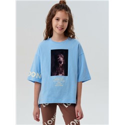 Фуфайка трикотажная для девочек (футболка)