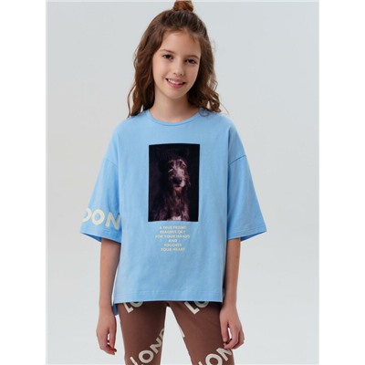 Фуфайка трикотажная для девочек (футболка)