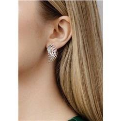 Серьги из серебра родированные 925 пробы С50146р