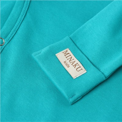 Боди детское MINAKU, рост 56-62 см, изумрудное