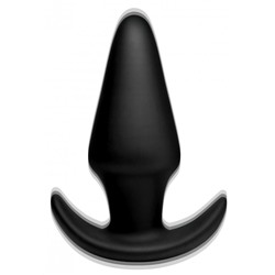 Черная анальная вибропробка Kinetic Thumping 7X Large Anal Plug - 13,3 см.