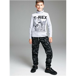 Брюки текстильные джинсовые утепленные флисом для мальчиков