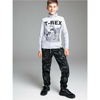 Брюки текстильные джинсовые утепленные флисом для мальчиков