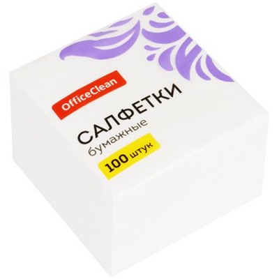 Салфетки 100 шт "Белые" 234359/В OfficeClean