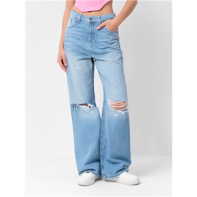 Джинсы женские палаццо MIST: Denim, размер (25) 40-42, голубые