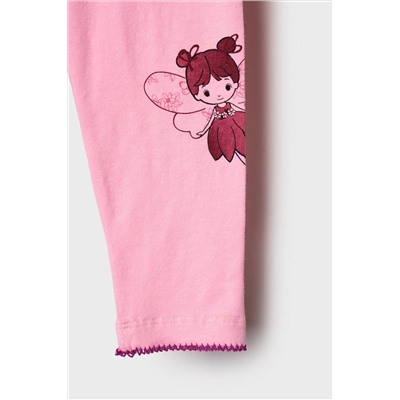 Брюки детские трикотажные для девочек (легинсы), 2 пары в комплекте PLAYTODAY, 1240077