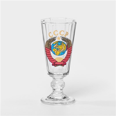 Набор стеклянных рюмок «Герб СССР», 35 мл, 6 шт.