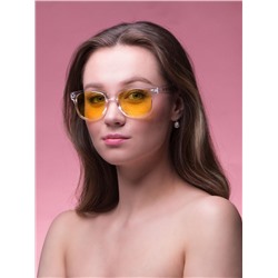 Очки солнцезащитные OneSun, uv 400, дужка 14.5 см, ширина 14.5 см, 4.5×5 см, жёлтые