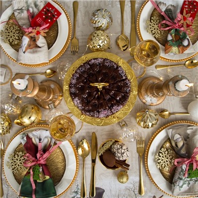 Скатерть новогодняя «Этель» Winter holidays, 150×110 см ±3 см с ГМВО, 100% хлопок