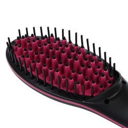 Расческа Luazon LR-02, электрическая, 50 Вт, дисплей, регулировка t, 220 В, розовая