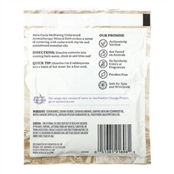 Aura Cacia, ароматерапевтическое средство для ванны с микроэлементами, медитативный кедр, 70,9 г (2,5 унции)