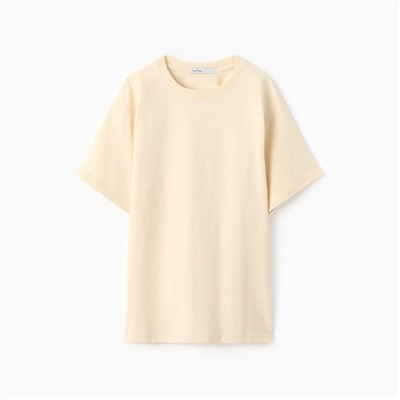 Футболка женская KAFTAN: Basic line, цвет молочный, размер 40-42