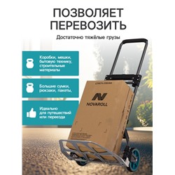 Тележка ручная хозяйственная, двухколёсная, нагрузка до 100 кг, складная, грузовая, Greengo