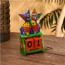 Календарь деревянный «Кошечки»,11×6×22 см, МИКС