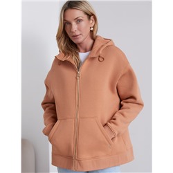 Худи на молнии из премиального футера трехнитки с начесом