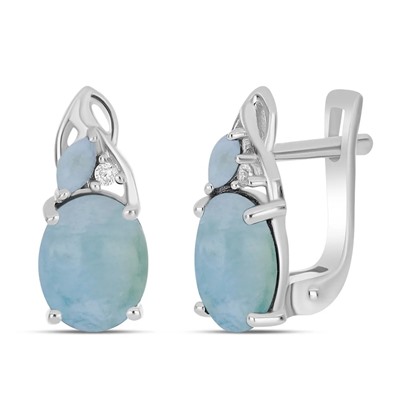 Серьги, ларимар, Виталина