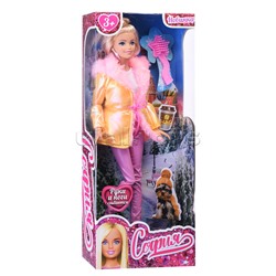 Кукла София, 29 см. (руки и ноги сгиб, ЗИМА, акс,) в коробке