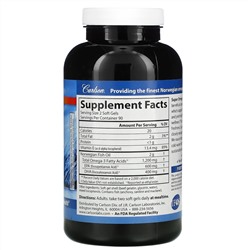 Carlson Labs, Wild Caught Super Omega-3 Gems, высокоэффективная омега-3 из морской рыбы, 1200 мг, 180 мягких капсул