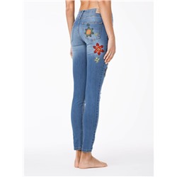 Skinny CONTE Ультрамодные джинсы Skinny с вышивкой CON-32