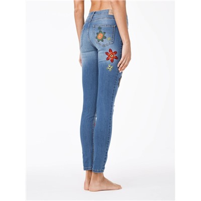 Skinny CONTE Ультрамодные джинсы Skinny с вышивкой CON-32