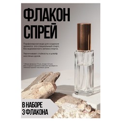 НАБОР 3 штуки "Флакон- спрей со спиртом" 4,5 мл ( для создания аромата)