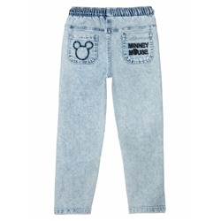 Брюки текстильные джинсовые для девочек