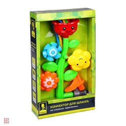 INBLOOM Коннектор для шланга на стержне "Цветочки", 40х16.5см, пластик