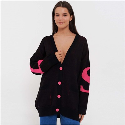 Кардиган женский, цвет чёрный, размер ONE SIZE (42-46)