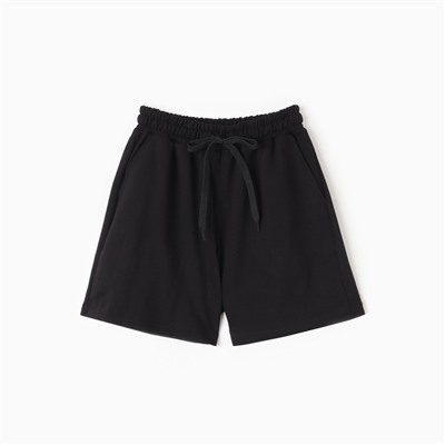 Шорты женские, цвет черный, размер 52