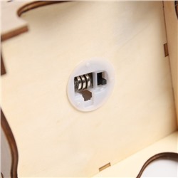 Светодиодная фигура «Снеговик в лесу» 13.5×19×13.5 см, дерево, батарейки LR1130×3, свечение тёплое белое