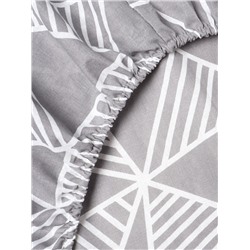 Простыня на резинке 2-спальная «Этель. Калейдоскоп (вид 1)», 180×200+25 см, поплин