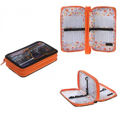 Пенал 4-х ств. 190х110 мм "Sport car" с табл.умножения (089048) 47109 Хатбер