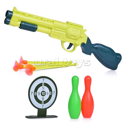 Набор тир с ружьем "Roar dinosaur" в пакете