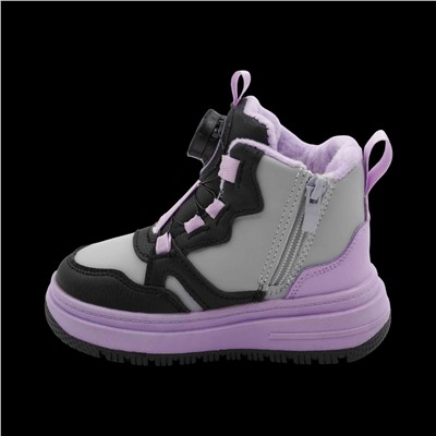 Кроссовки зимние на меху В7187-39 фиолетовые