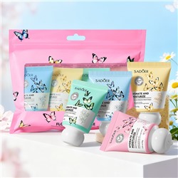 Набор кремов для рук "ЦВЕТОЧНЫЕ" Sadoer, 4 шт. * 30 гр.