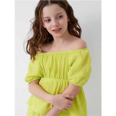 Комплект текстильный для девочек: блузка, брюки