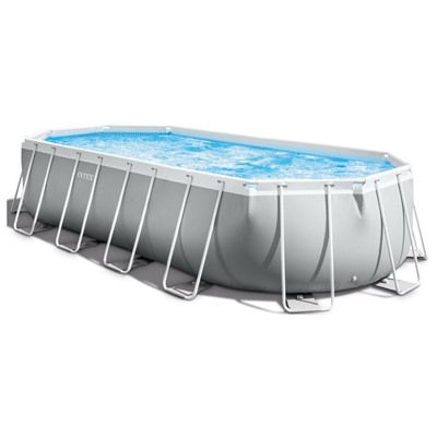 Бассейн каркасный INTEX Prism Frame 26798NP, 610×305×122 см, фильтр-насос, лестница, тент, подстилка