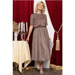 Юбка кружевная Эндис (шоколад) Ю14728-10М