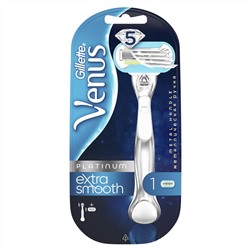 Станок для бритья Dʤɪˈlett ВИНУС Platinum Extra Smooth (+ 1 кассета)