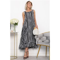 Сарафан Нимфа (черно-белый) П14052-10М